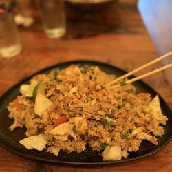 Thai Fried Rice with Chicken.