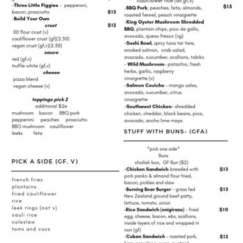 Timber Kitchen & Social - Menu - Pizza Near Me - Willowick, Ohio