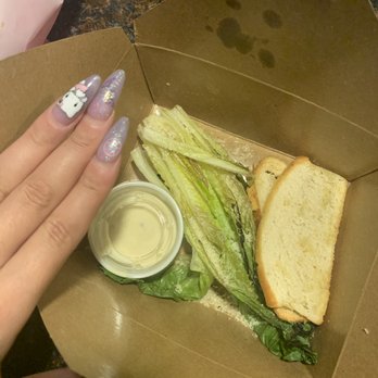 M Italian - My $7 "caesar" salad that looks as if someone has already eaten 80% of it. Unacceptable. - Diners Near Me - Chagrin Falls, Ohio