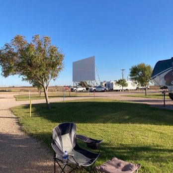 Corral Drive In RV Park - There is a drive in screen and playground here. Not sure if they show movies - RV Parks Near Me - Guymon, Oklahoma