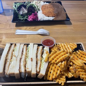 Katsu Bar - Rosemary Katsu Sando W/ Sides Katsu Plate - Japanese Curry Near Me - Torrance, California