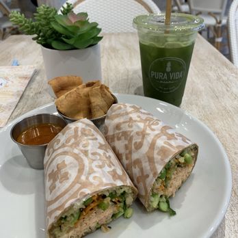 Pura Vida Miami - Oven roasted salmon wrap - Breakfast & Brunch Near Me - Beverly Hills, California Pura Vida Miami - Oven roasted salmon wrap - Breakfast & Brunch Near Me - Beverly Hills, California