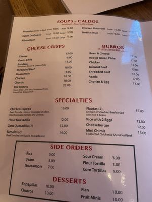 Menu photo 6 El Minuto Cafe Tucson, AZ Menu photo 6 El Minuto Cafe Tucson, AZ