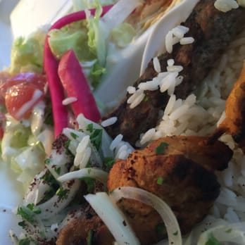 RoRo's Chicken - The chicken kabob/beef and lamb skewer ...with rice and hummus - Mediterranean Near Me - Los Angeles, California RoRo's Chicken - The chicken kabob/beef and lamb skewer ...with rice and hummus - Mediterranean Near Me - Los Angeles, California