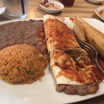 El Jalisco - 2 item combo...Pork Tamale and Shredded Chicken Burrito. - Mexican Near Me - Tallahassee, Florida El Jalisco - 2 item combo...Pork Tamale and Shredded Chicken Burrito. - Mexican Near Me - Tallahassee, Florida