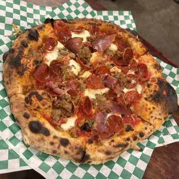 La Crosta Wood Fired Pizza - Wood fired meat lovers pizza | "GodFather" - Pizza Near Me - Whittier, California