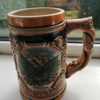 Avalon Antiques - Swiss mug 100 years old - Antiques Near Me - Penarth, VGL