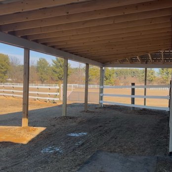 Robles & Son Construction - Interior of the shed extension (L shaped so it can be accessed by both fields) - General Contractors Near Me
