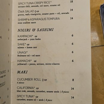 Ōwa - Happy hour Food menu (?) - Sushi Bars Near Me - Los Angeles, California Ōwa - Happy hour Food menu (?) - Sushi Bars Near Me - Los Angeles, California