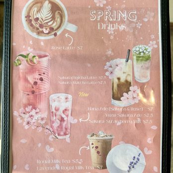 Cafe Hana - Spring menu - Coffee & Tea Near Me - Irving, Texas
