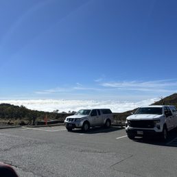 Visitors station parking lot