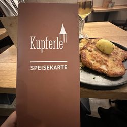 Weinlokal Kupferle - Menu