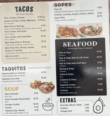 Menu photo 3 Eric's On The Pier Avalon, CA