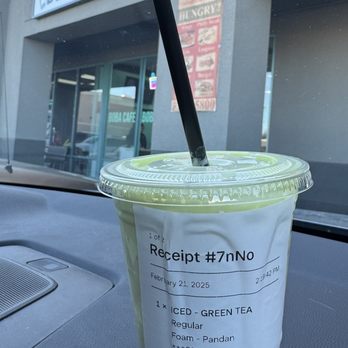 Boba Cafe - Green tea with pandan foam. - Juice Bars & Smoothies Near Me - Las Vegas, Nevada Boba Cafe - Green tea with pandan foam. - Juice Bars & Smoothies Near Me - Las Vegas, Nevada