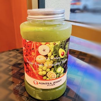 Auntea Jenny - Kale Apple Fiber Chia Seed Boost Tea - Bubble Tea Near Me - San Gabriel, California Auntea Jenny - Kale Apple Fiber Chia Seed Boost Tea - Bubble Tea Near Me - San Gabriel, California