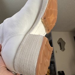 Messinger G E Shoe Repair - Rubber sole installed on top of leather sole
