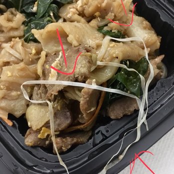 Silver Spoon Thai Restaurant - Piece of plastic in the noodles! - Thai Near Me - Chicago, Illinois
