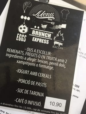 Menu photo 3 Giulietta Cafè Barcelona, B