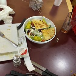 Grecian Steak House - Uneaten salad!