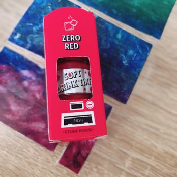 Etude House & Innisfree - The soft drink tint in zero red Very cute packaging and pretty pigmented!! - Skin Care Near Me - Flushing, New York Etude House & Innisfree - The soft drink tint in zero red Very cute packaging and pretty pigmented!! - Skin Care Near Me - Flushing, New York
