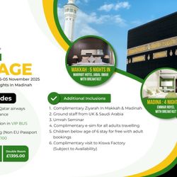 A WAY TO MAKKAH UMRAH TRAVEL AGENT - October Umrah Package