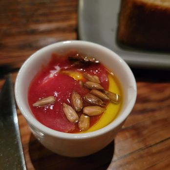 Rich Table - Panna cotta strawberry sunflower seeds - New American Near Me - San Francisco, California