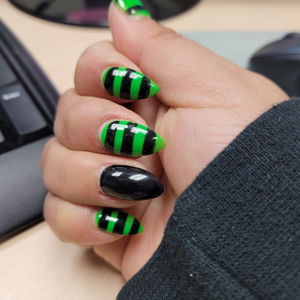 La Brea Nails - About a week or so after I got them done. I love them!! - Nail Salons Near Me - Fullerton, California La Brea Nails - About a week or so after I got them done. I love them!! - Nail Salons Near Me - Fullerton, California