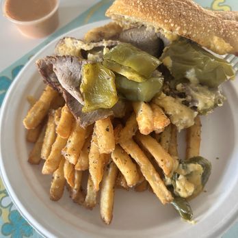 Karved - The Gramercy - Have a cheesesteak  with fries and fry sauce - New American Near Me - Las Vegas, Nevada