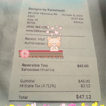 Dezigns By Kamohoalii - Price of tote bag - Accessories Near Me - Aiea, Hawaii Dezigns By Kamohoalii - Price of tote bag - Accessories Near Me - Aiea, Hawaii