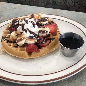 Country Waffles - Nutella strawberry and banana waffle Nutella-Strawberry-Banan Waffle - Breakfast & Brunch Near Me - Hayward, California Country Waffles - Nutella strawberry and banana waffle Nutella-Strawberry-Banan Waffle - Breakfast & Brunch Near Me - Hayward, California