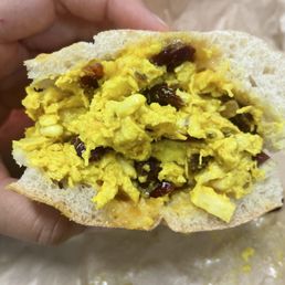 Curried chicken salad sandwich Curried chicken salad sandwich