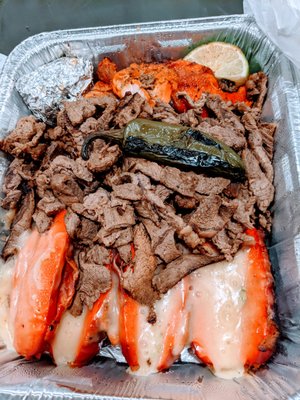 Photo of Pollos Asados Los Norteños - San Antonio, TX, US. a tray of food