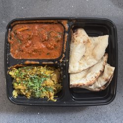 Mustard Indian Eatery - Mustard Indian - Delicious Lunch Special Rogan Josh (Lamb) with Naan