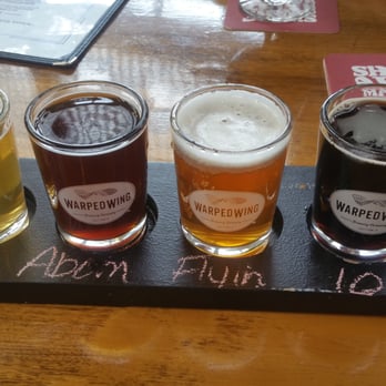 Warped Wing Brewery - Flight. - Breweries Near Me - Dayton, Ohio Warped Wing Brewery - Flight. - Breweries Near Me - Dayton, Ohio