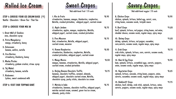 Menu photo 2 Bubbles07 - Toms River Toms River, NJ