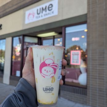Ume Tea - Mango fresh milk w/ pudding - Bubble Tea Near Me - Santa Clara, California