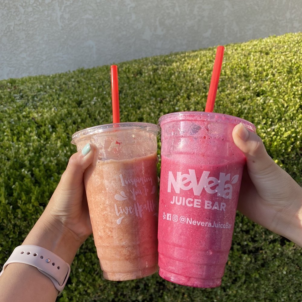 Nevera Juice Bar - Dragonfruit and strawberry kiwi Smoothies - Juice Bars & Smoothies Near Me - Whittier, California