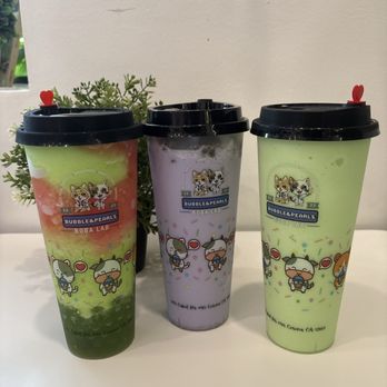 Bubble & Pearl's Boba Lab - Jolly Green Melon Slush Purple Legend Morning Honeydew Smoothie - Bubble Tea Near Me - Corona, California Bubble & Pearl's Boba Lab - Jolly Green Melon Slush Purple Legend Morning Honeydew Smoothie - Bubble Tea Near Me - Corona, California