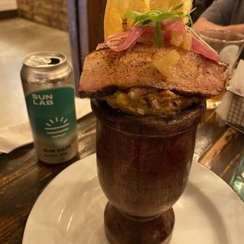 Smoke and Dough - Mofongo with Al pastor pork belly - Barbeque Near Me - Miami, Florida Smoke and Dough - Mofongo with Al pastor pork belly - Barbeque Near Me - Miami, Florida