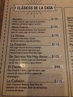 Menu photo 2 El Mentidero de Güemes Córdoba, X