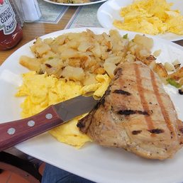 Pork chop  plate.
