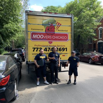 Moovers Chicago - Enrique, Abner, and Marvin after a job well done. - Movers Near Me - Chicago, Illinois