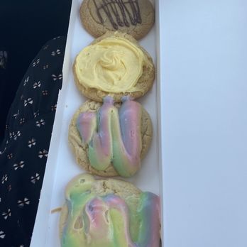 Crumbl - Plano - Pineapple whip, hazelnut sea salt, and two of the Hawaii rainbow cake. - Bakeries Near Me - Plano, Texas