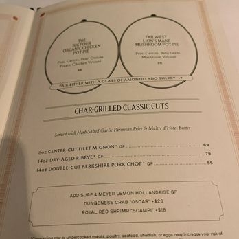The Big Four - Menu - American Near Me - San Francisco, California
