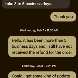 The owner telling me I'd get my refund and then ghosting me after The owner telling me I'd get my refund and then ghosting me after