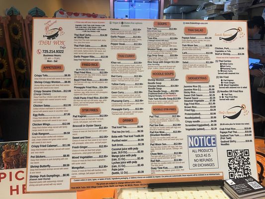 Menu photo 1 Thai Wok ToGo Las Vegas, NV