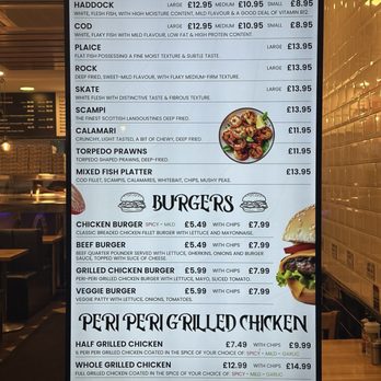 Sussex Fish Bar - Menu - Seafood Near Me - London, XGL Sussex Fish Bar - Menu - Seafood Near Me - London, XGL