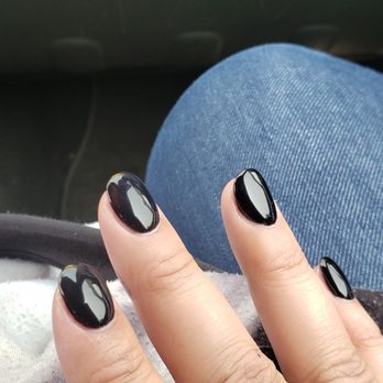 Aria Nails Spa - After I had them change it to a solid black. - Nail Salons Near Me - Sierra Madre, California