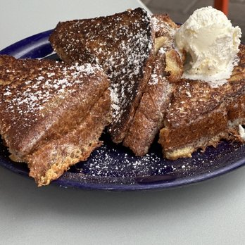 Cafe 222 - Peanut Butter and Banana Stuffed French Toast - Breakfast & Brunch Near Me - San Diego, California Cafe 222 - Peanut Butter and Banana Stuffed French Toast - Breakfast & Brunch Near Me - San Diego, California