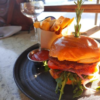 GRANVILLE - Excellent beyond burger on a brioche bun - New American Near Me - Studio City, California GRANVILLE - Excellent beyond burger on a brioche bun - New American Near Me - Studio City, California